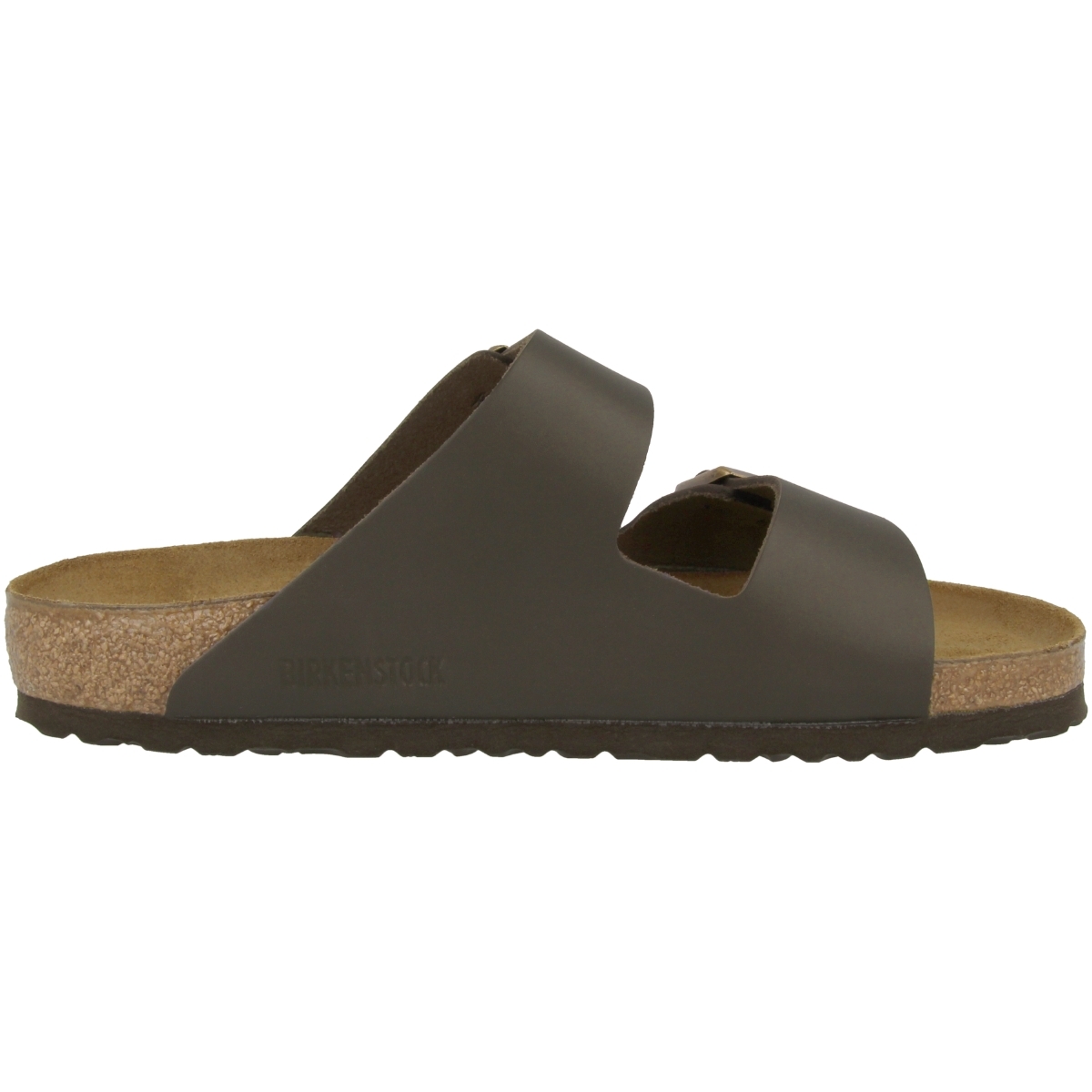 Birkenstock Arizona Glattleder Sandale schmal braun Birkenstock Arizona Glattleder Sandale schmal braun
