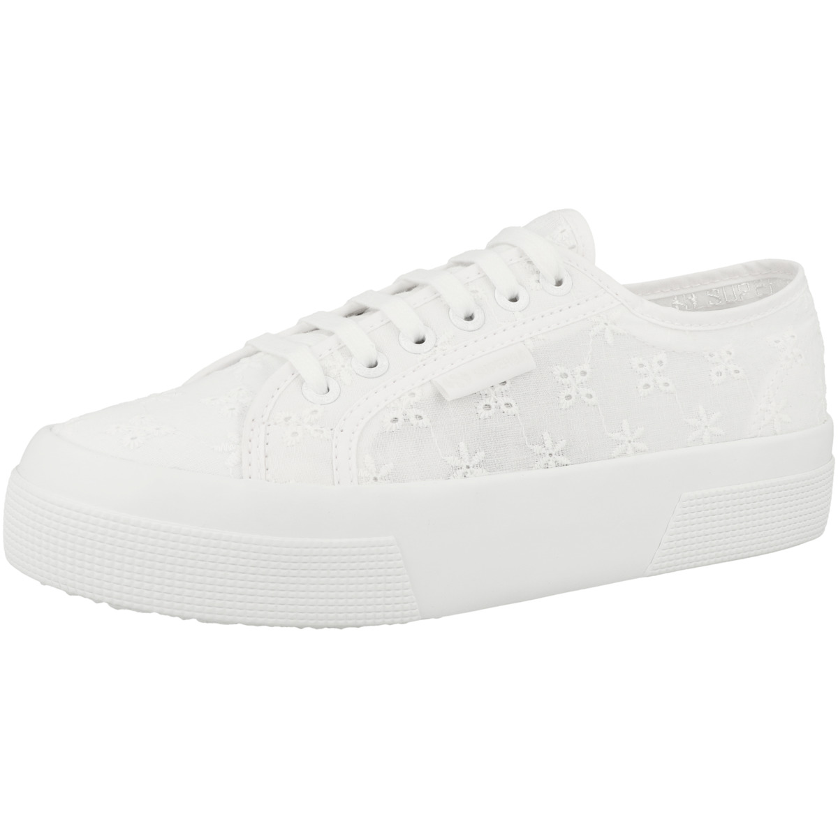 Superga 2740 Flower Sangallo Sneaker weiss Superga 2740 Flower Sangallo Sneaker weiss