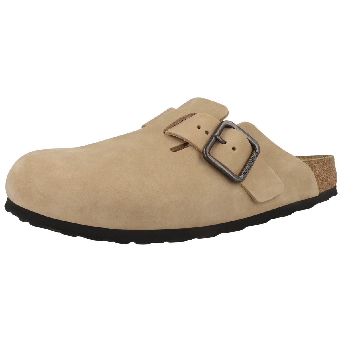 Birkenstock Boston Wire Buckle Nubukleder Clogs normal beige