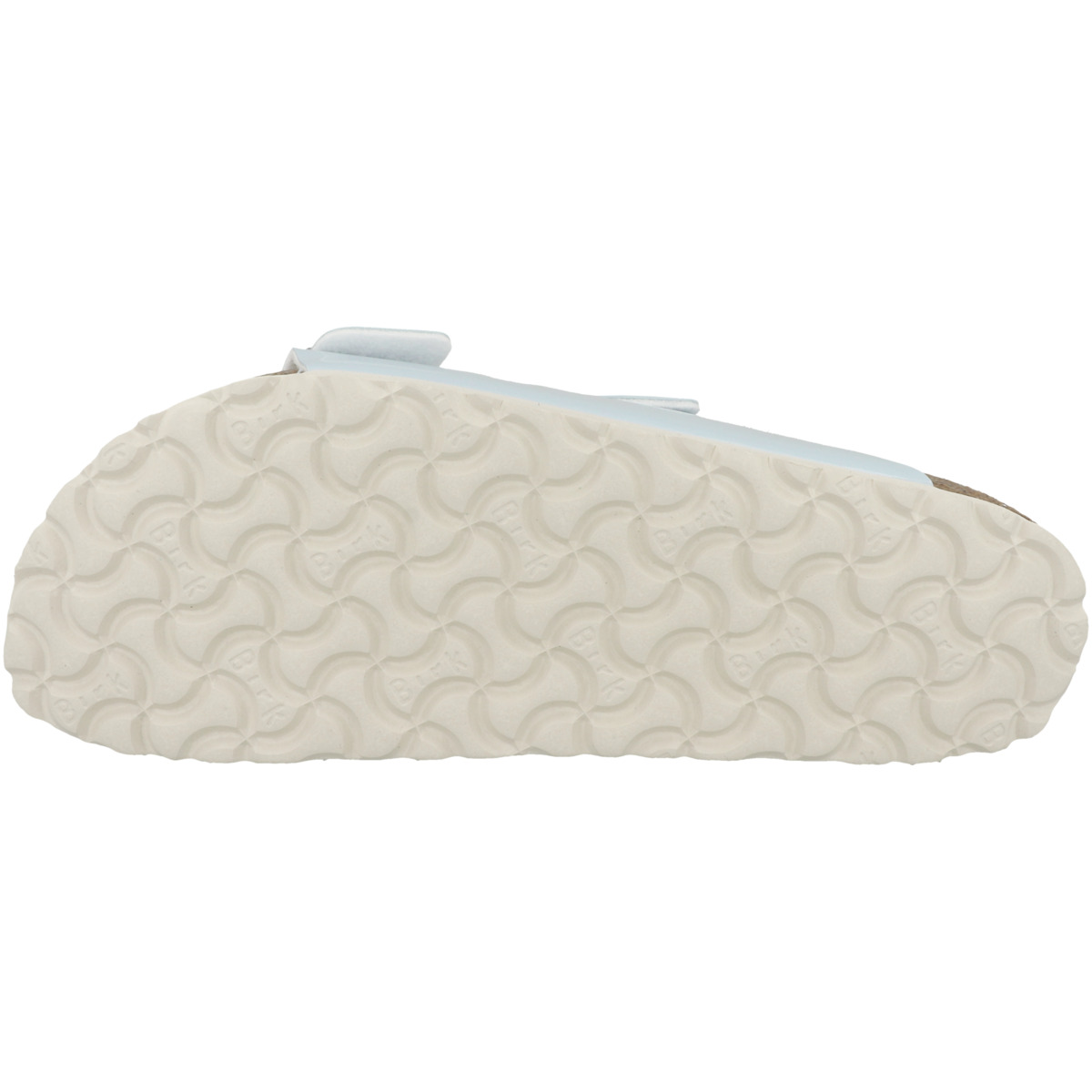 Birkenstock Arizona Birko-Flor Patent Sandale schmal hellblau