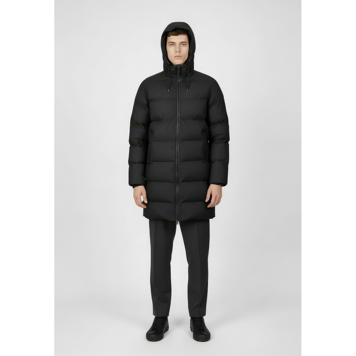 Rains Alta Longer Puffer Jacket W3T3 Winterjacke schwarz