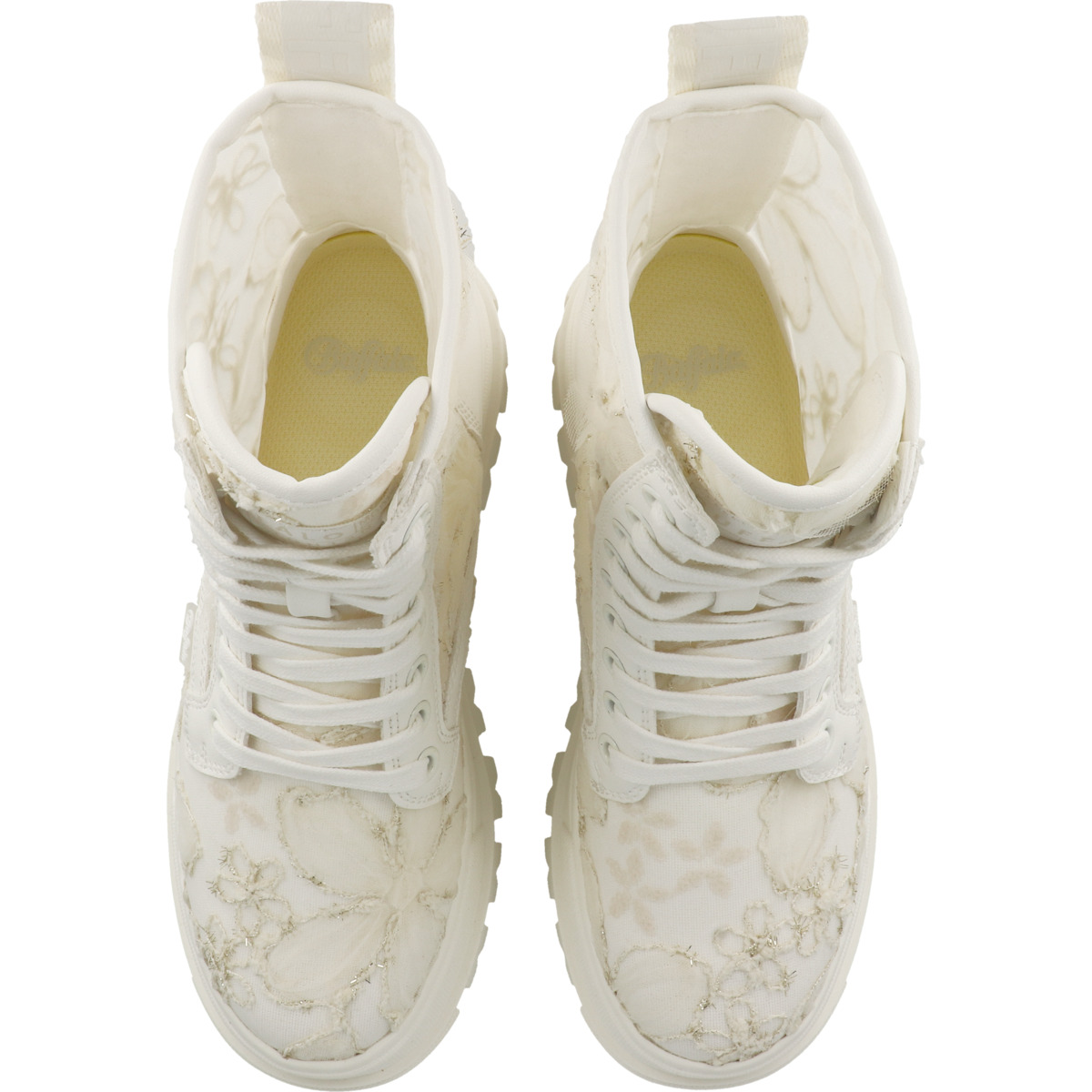 Buffalo Aspha Rld Bloom Flower Boots weiss