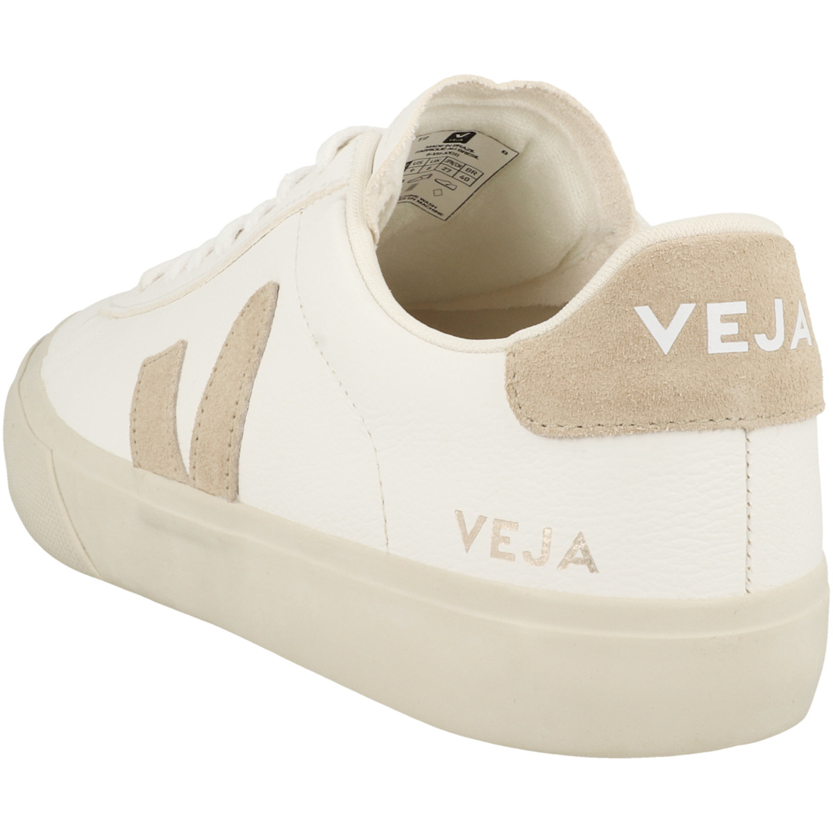 VEJA Campo Chromefree Leather Sneaker low weiss