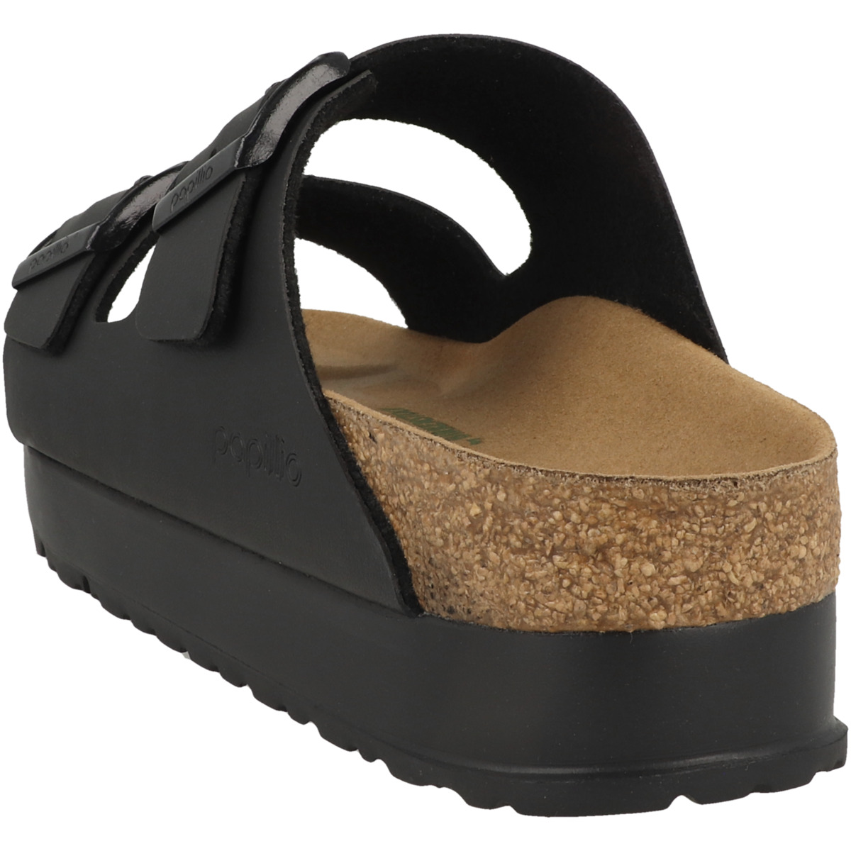 Birkenstock Papillio Arizona Flex Platform Birko-Flor Sandale schmal schwarz