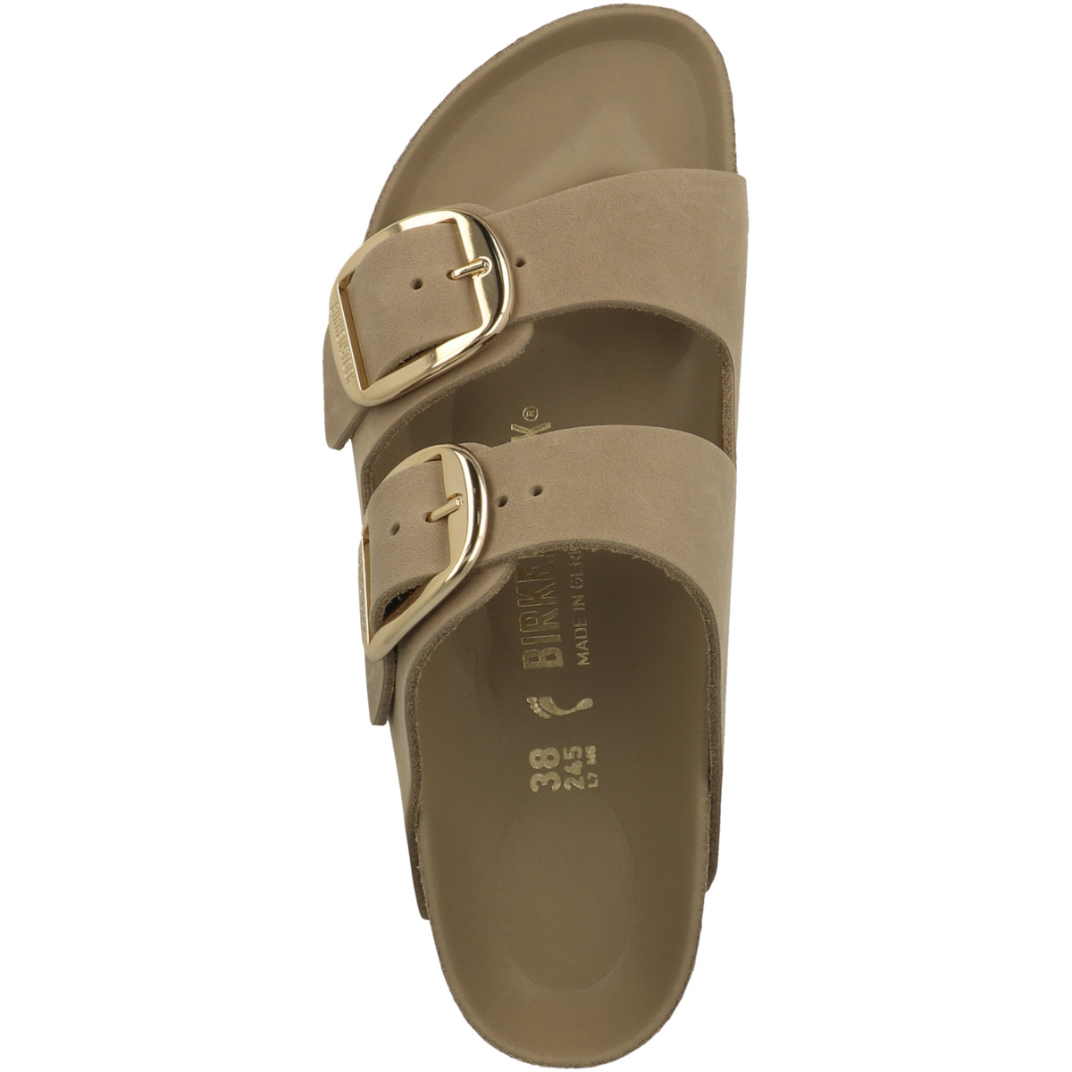 Birkenstock Arizona Big Buckle geöltes Naturleder Sandale schmal braun