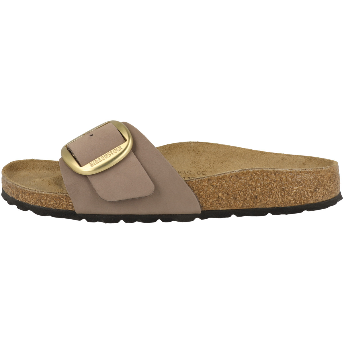 Birkenstock Madrid Big Buckle Nubukleder Sandale schmal lila