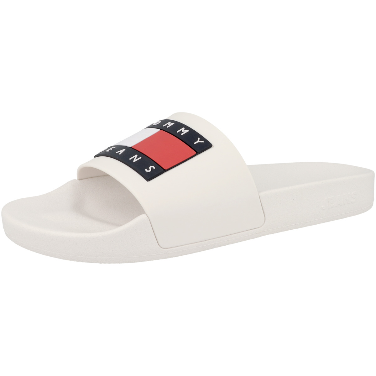 Tommy Hilfiger Tommy Jeans Flag Pool Slide Essentials Badelatschen creme Tommy Hilfiger Tommy Jeans Flag Pool Slide Essentials Badelatschen creme