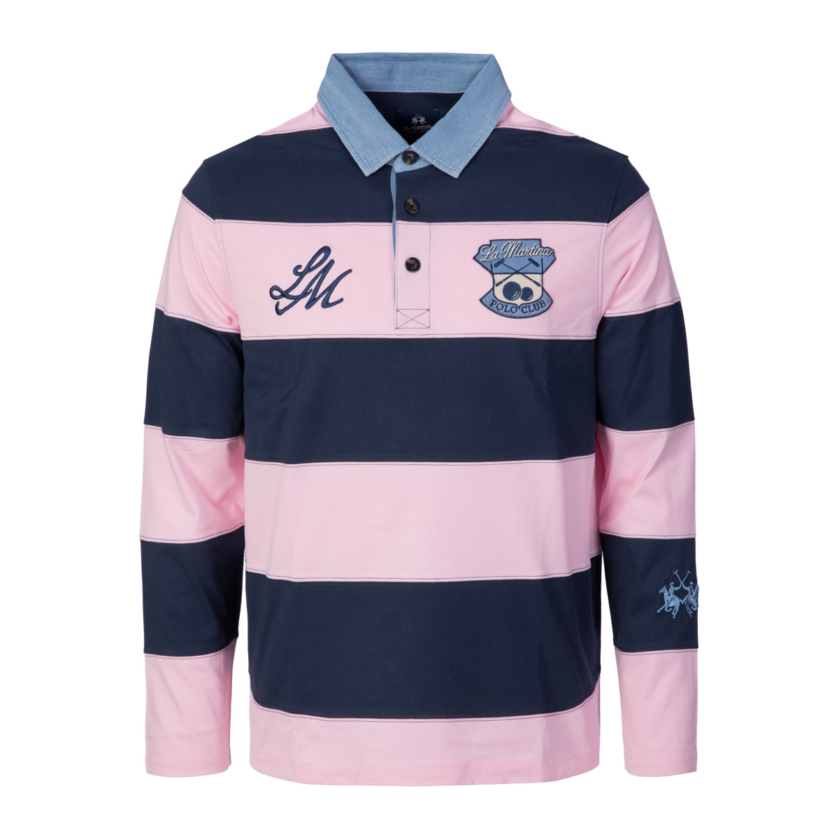 La Martina MCP012 Langarmshirt gruen