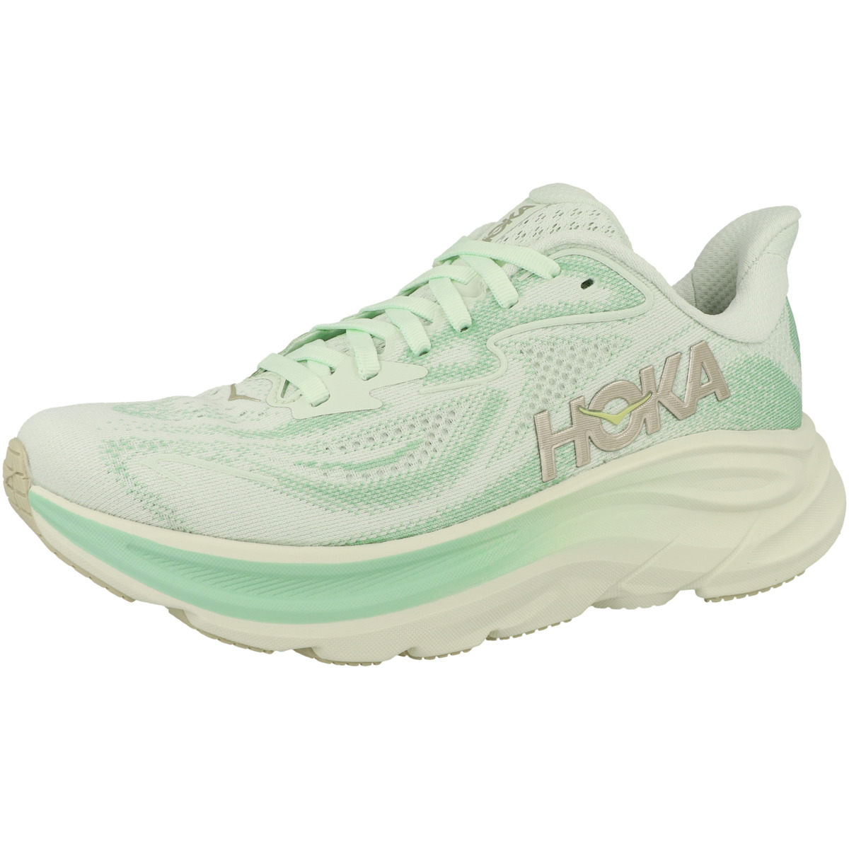 HOKA Clifton 10 Laufschuhe hellgruen