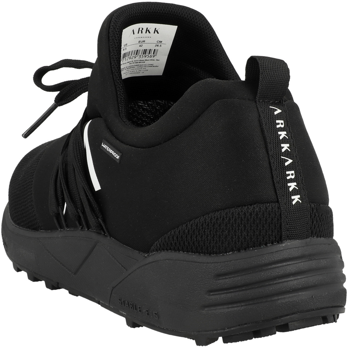 ARKK Copenhagen Raven Mesh Sneaker Leather low schwarz ARKK Copenhagen Raven Mesh Sneaker Leather low schwarz