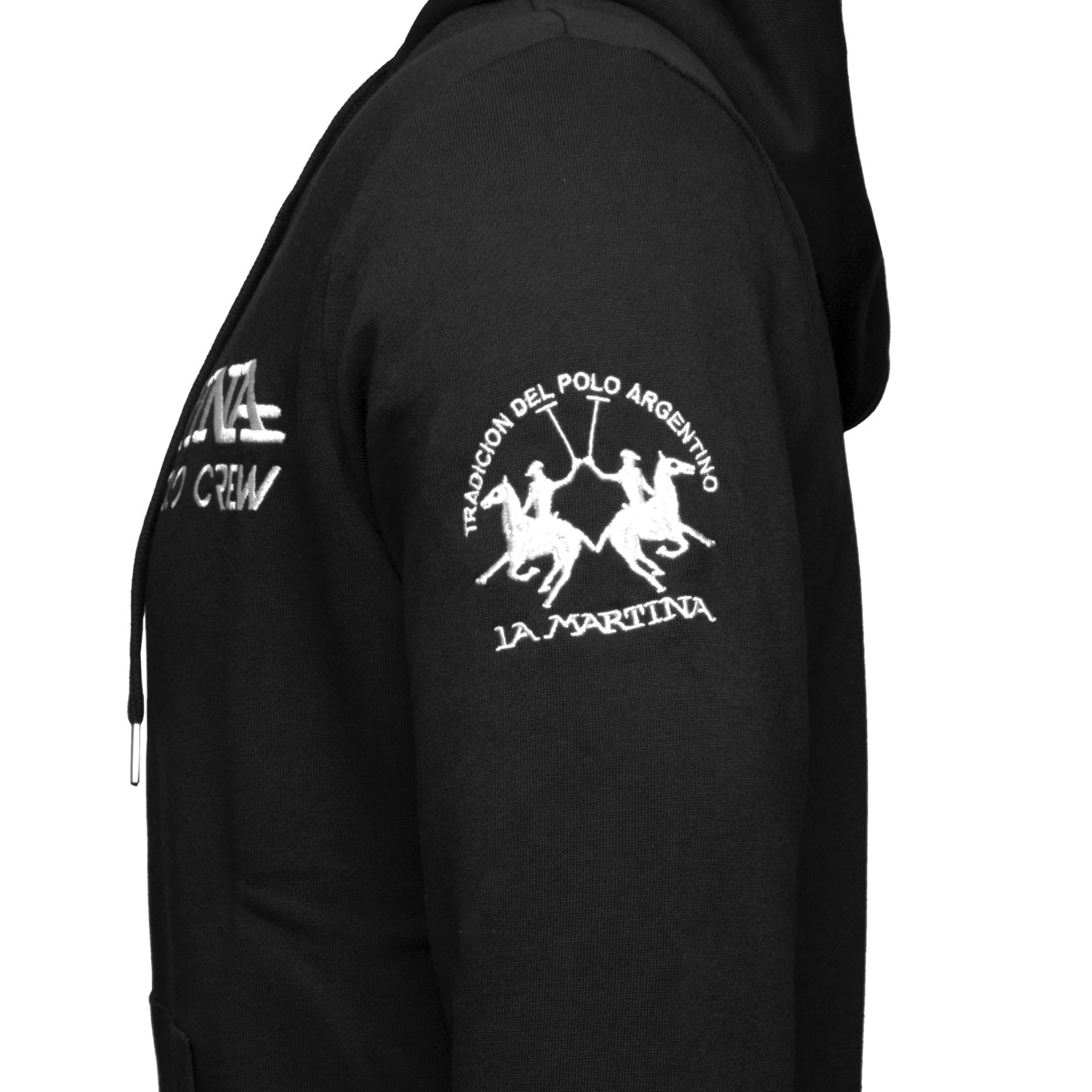 La Martina XMF302 Full Zip Hoodie Sweatshirt schwarz La Martina XMF302 Full Zip Hoodie Sweatshirt schwarz
