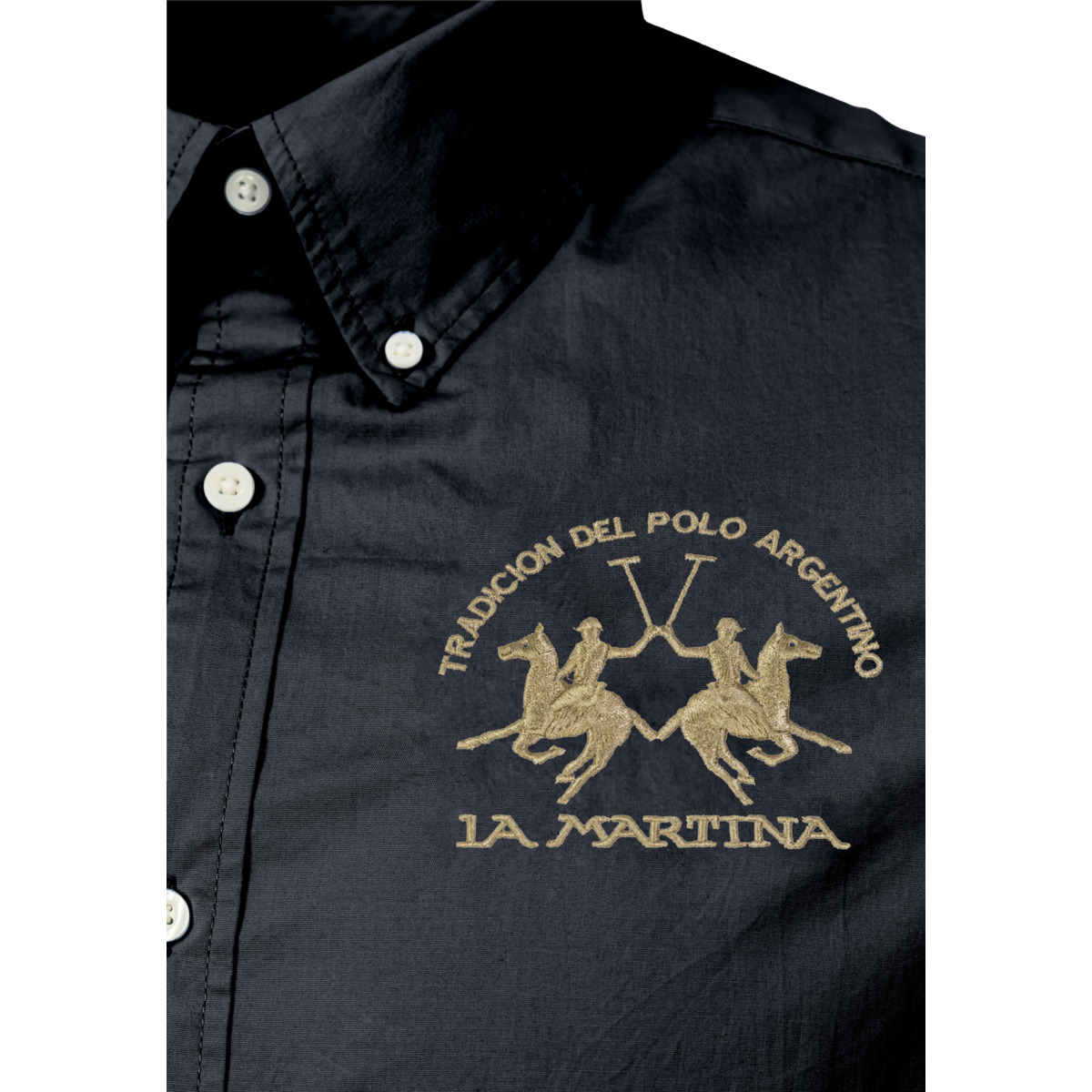 La Martina CCMC01 Hemd dunkelblau