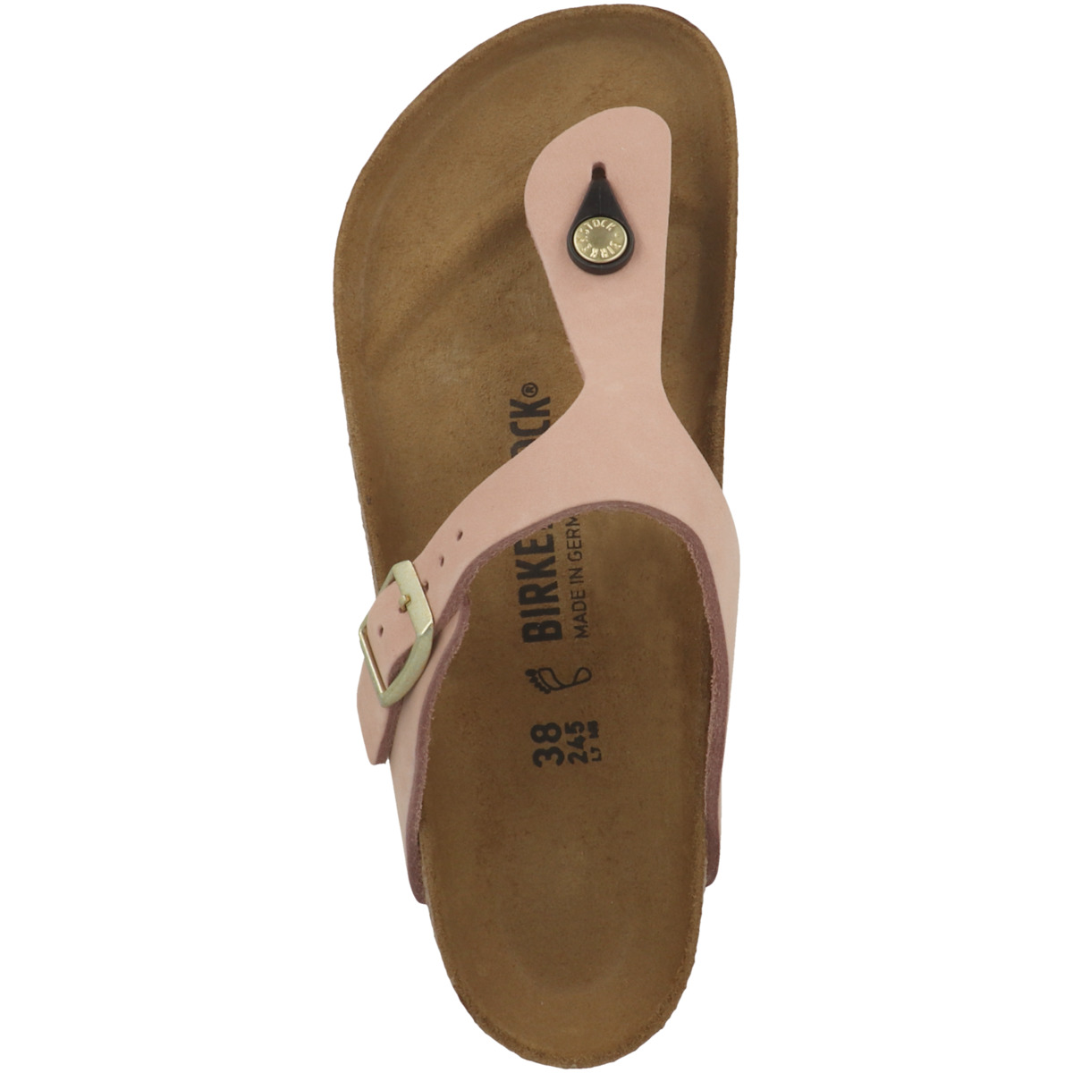 Birkenstock Gizeh Nubukleder Zehensandale normal rosa