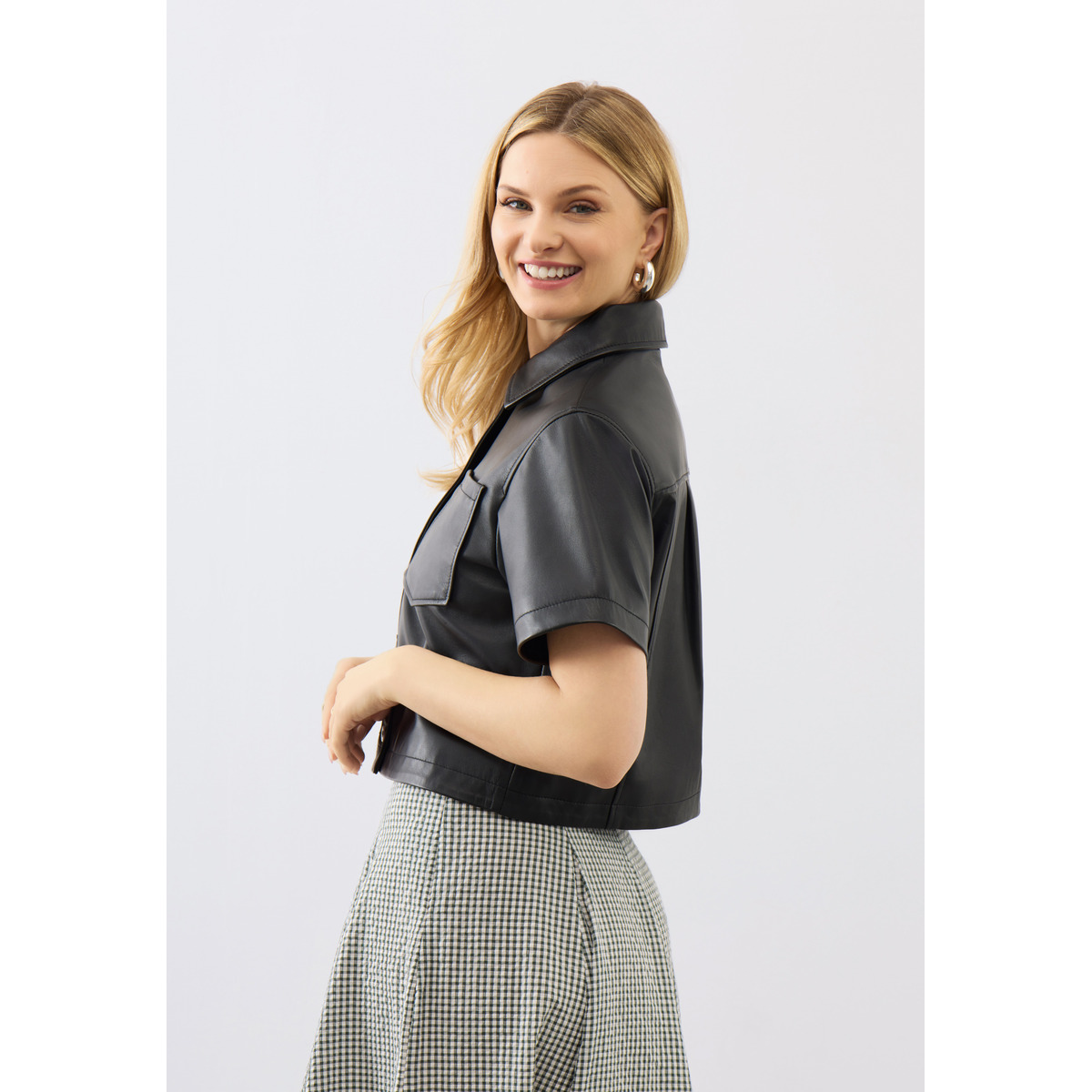 Bolongaro Trevor Agatha Shirt Kurzarmhemd schwarz
