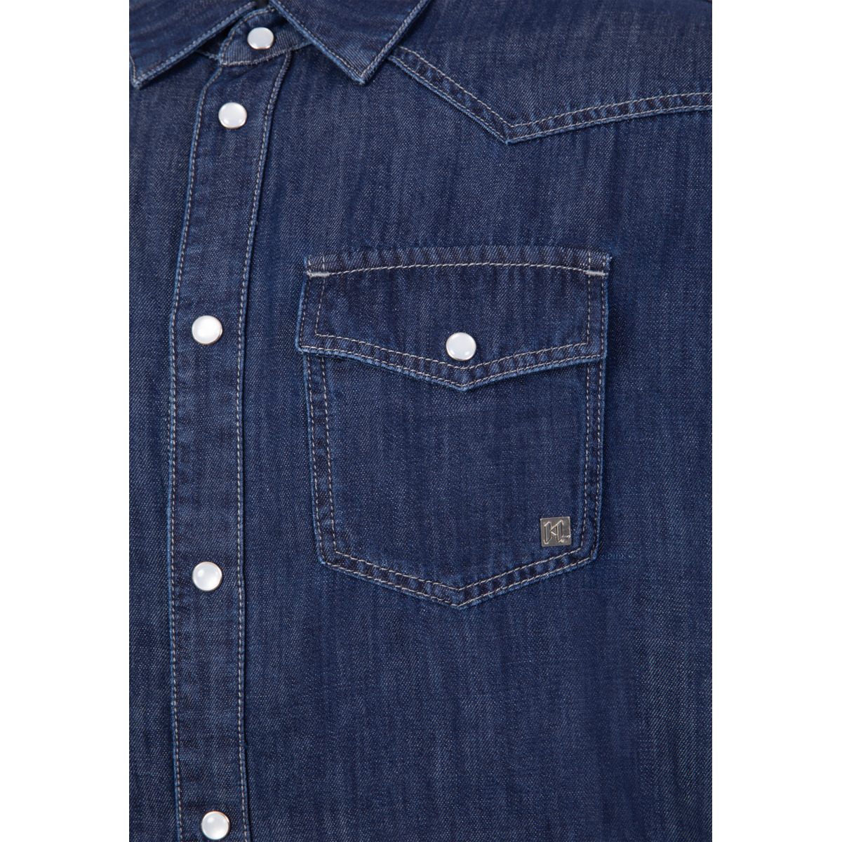 KARL LAGERFELD 605901 Langarmhemd blau