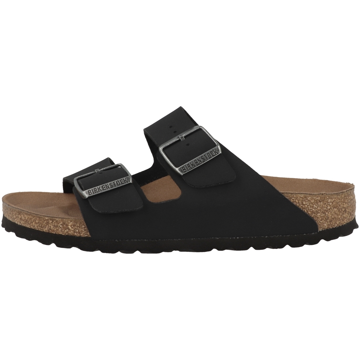 Birkenstock Arizona Birko-Flor Nubuk Sandale schmal schwarz