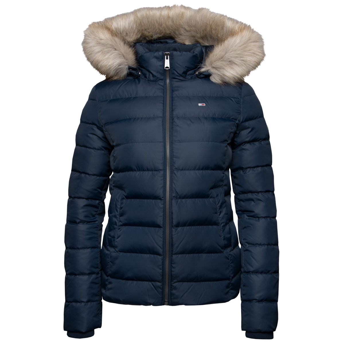 Tommy Hilfiger Tommy Jeans Basic Hooded Down Jacket Daunenjacke dunkelblau