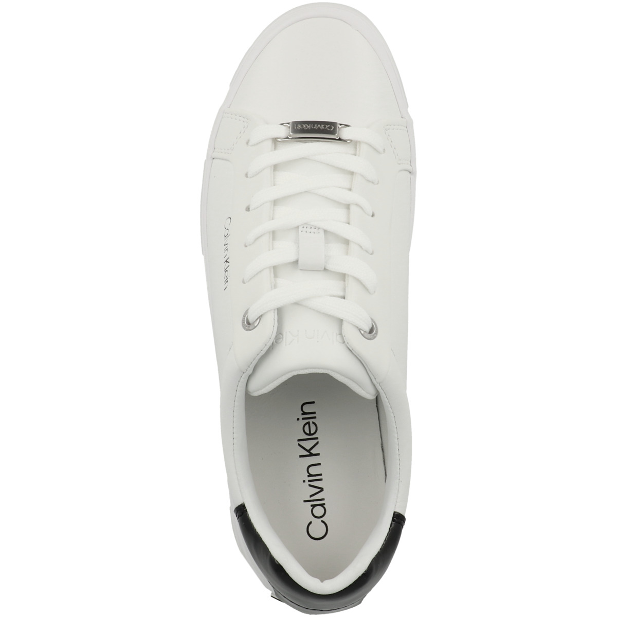 Calvin Klein Vulcanized Lace Up Sneaker weiss Calvin Klein Vulcanized Lace Up Sneaker weiss