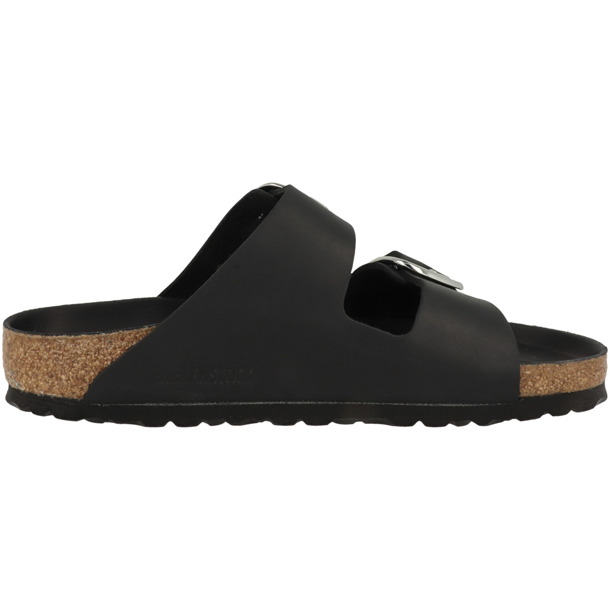 Birkenstock Arizona Big Buckle geöltes Nubukleder Sandale normal schwarz