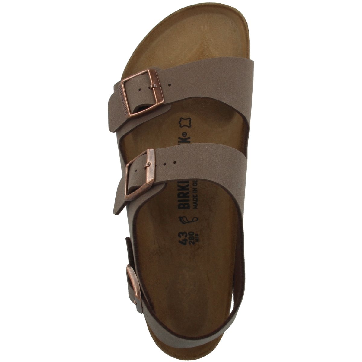 Birkenstock Milano Birko-Flor Nubuk Sandale normal braun Birkenstock Milano Birko-Flor Nubuk Sandale normal braun