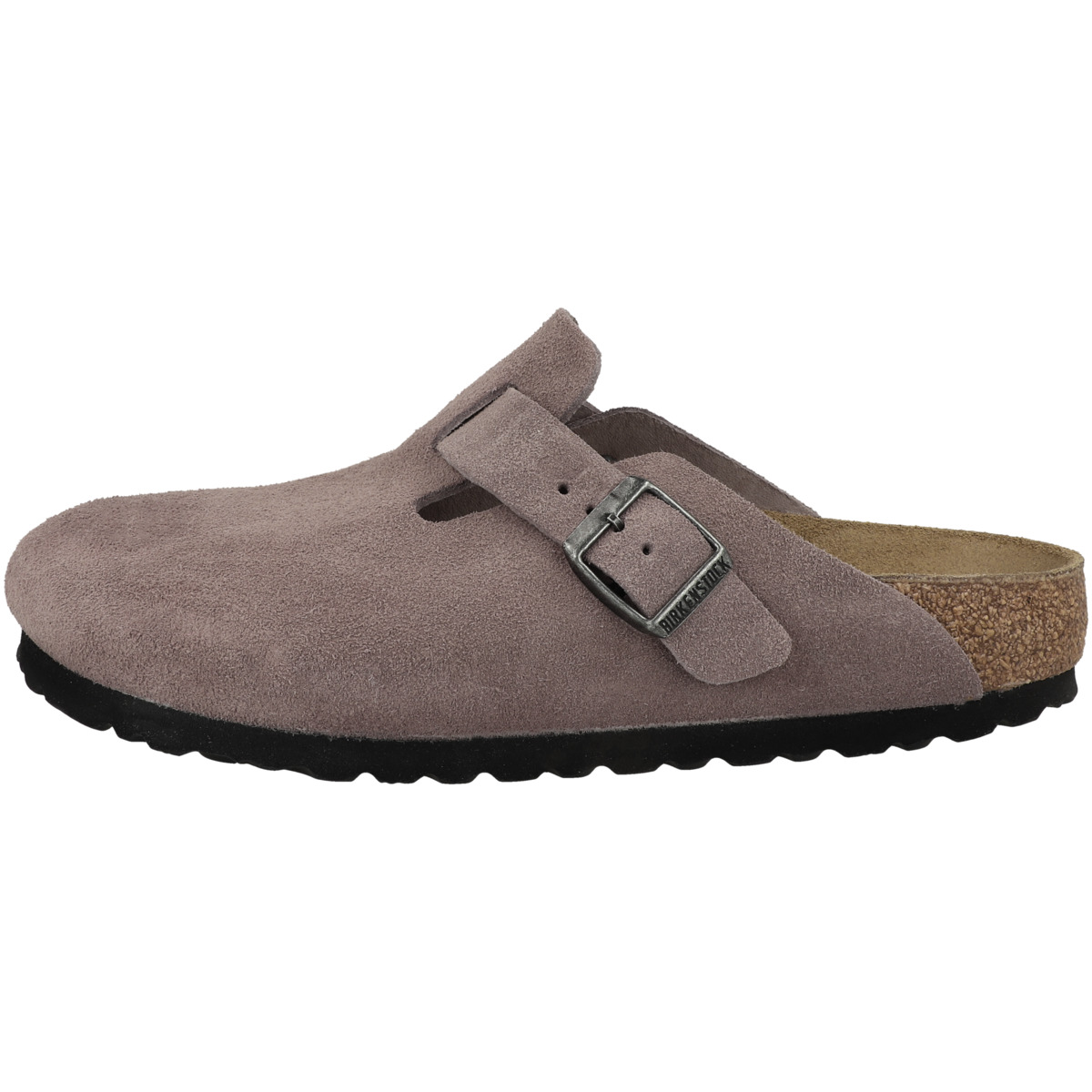 Birkenstock Boston Veloursleder Clogs schmal lila