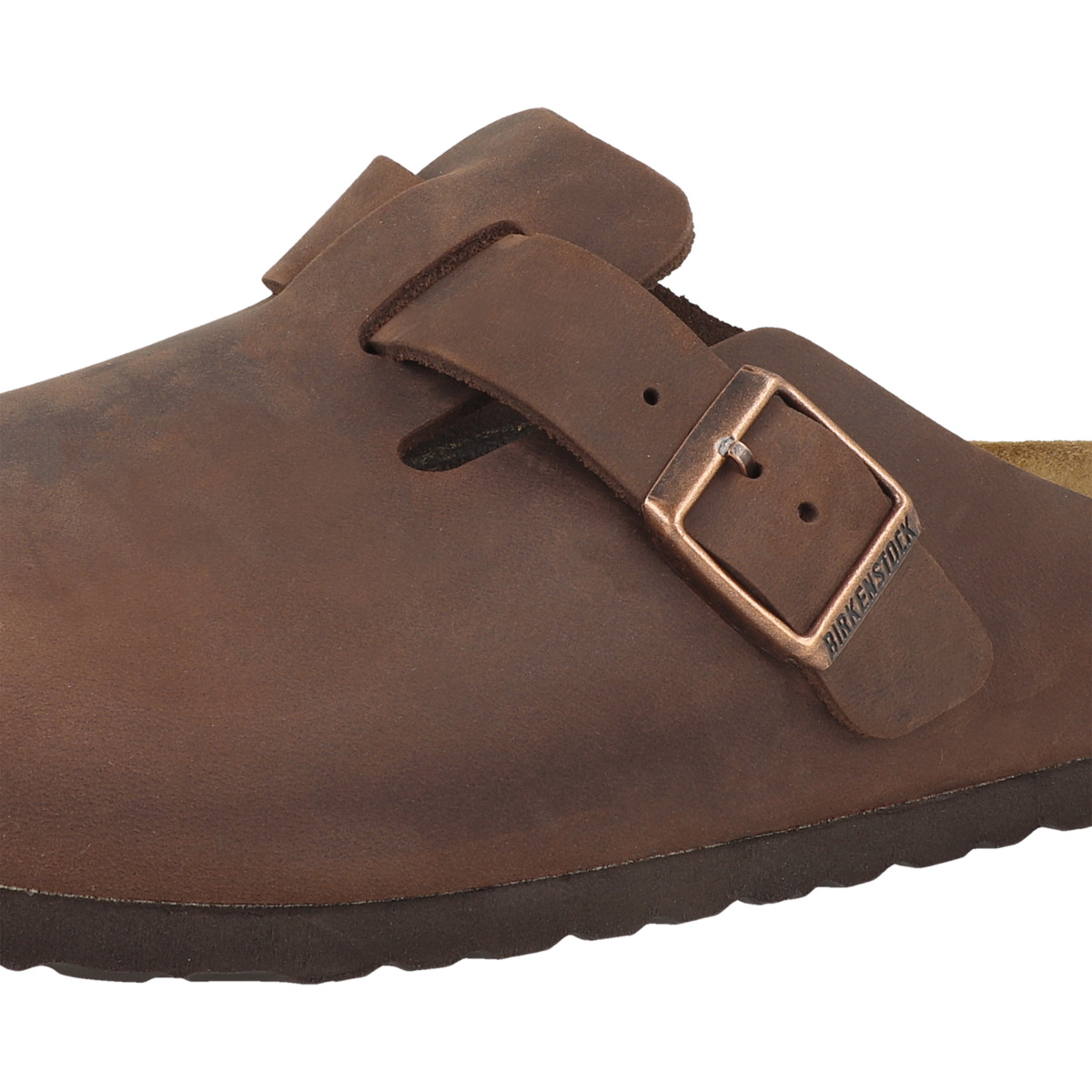 Birkenstock Boston SFB geöltes Naturleder Clogs Weichbettung normal braun