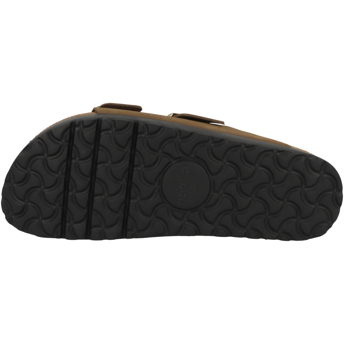 Birkenstock Papillio Arizona Flex Platform Nubukleder Sandale schmal braun