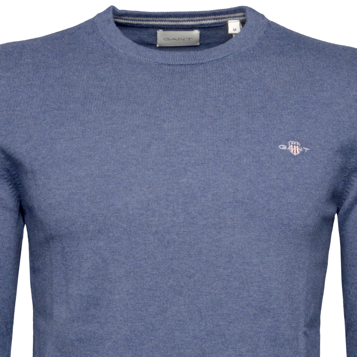 GANT Classic Cotton C-Neck Pullover blau