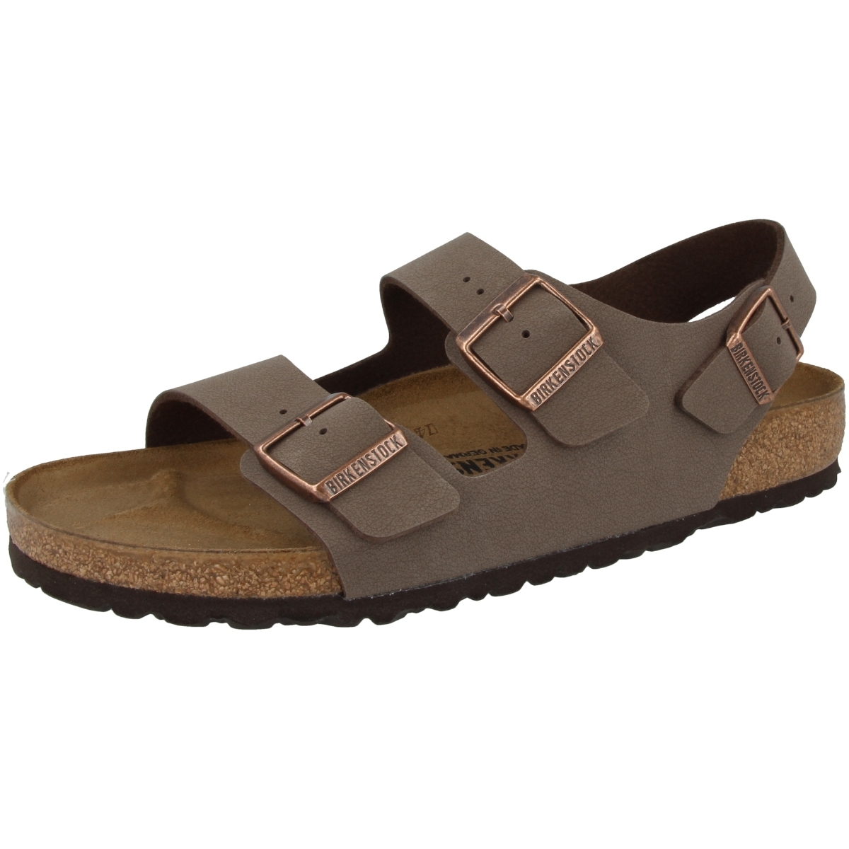 Birkenstock Milano Birko-Flor Nubuk Sandale normal braun Birkenstock Milano Birko-Flor Nubuk Sandale normal braun