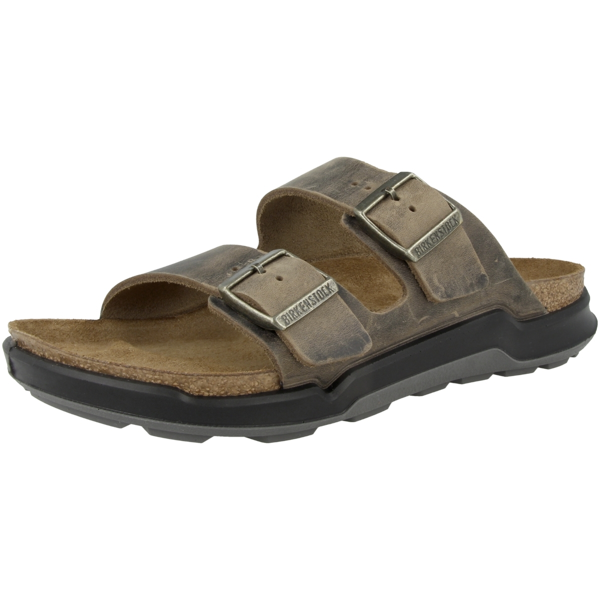 Birkenstock Arizona CT geöltes Nubukleder Sandale normal gruen Birkenstock Arizona CT geöltes Nubukleder Sandale normal gruen
