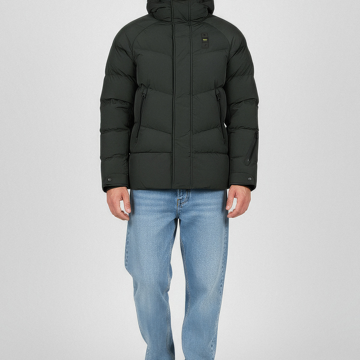 Blauer Crown Winterjacke dunkelgruen