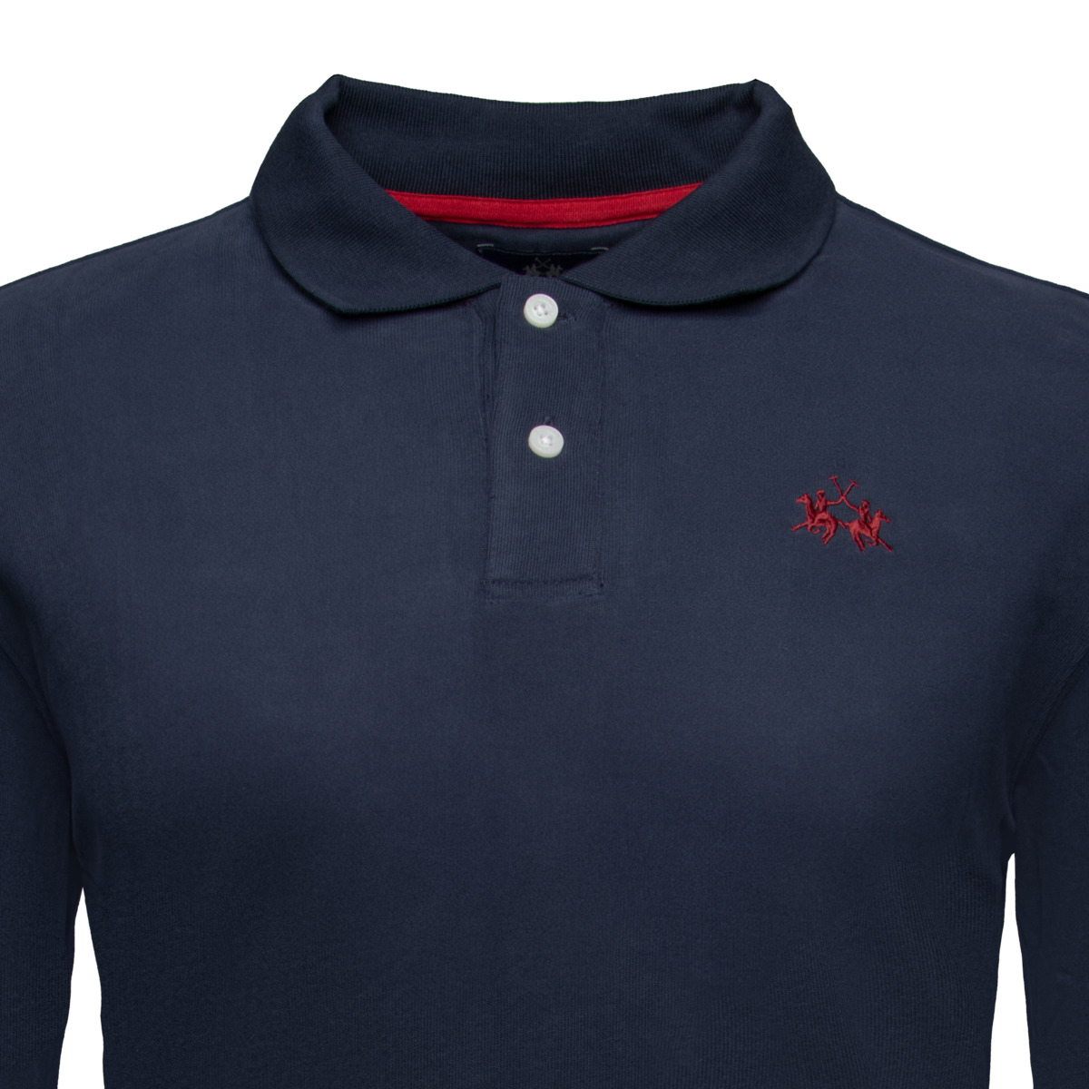 La Martina XMP004 Poloshirt LS dunkelblau