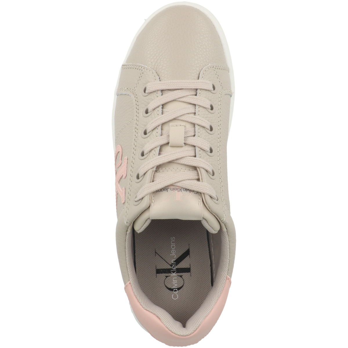 Calvin Klein Classic Cupsole Laceup Low Sneaker beige Calvin Klein Classic Cupsole Laceup Low Sneaker beige