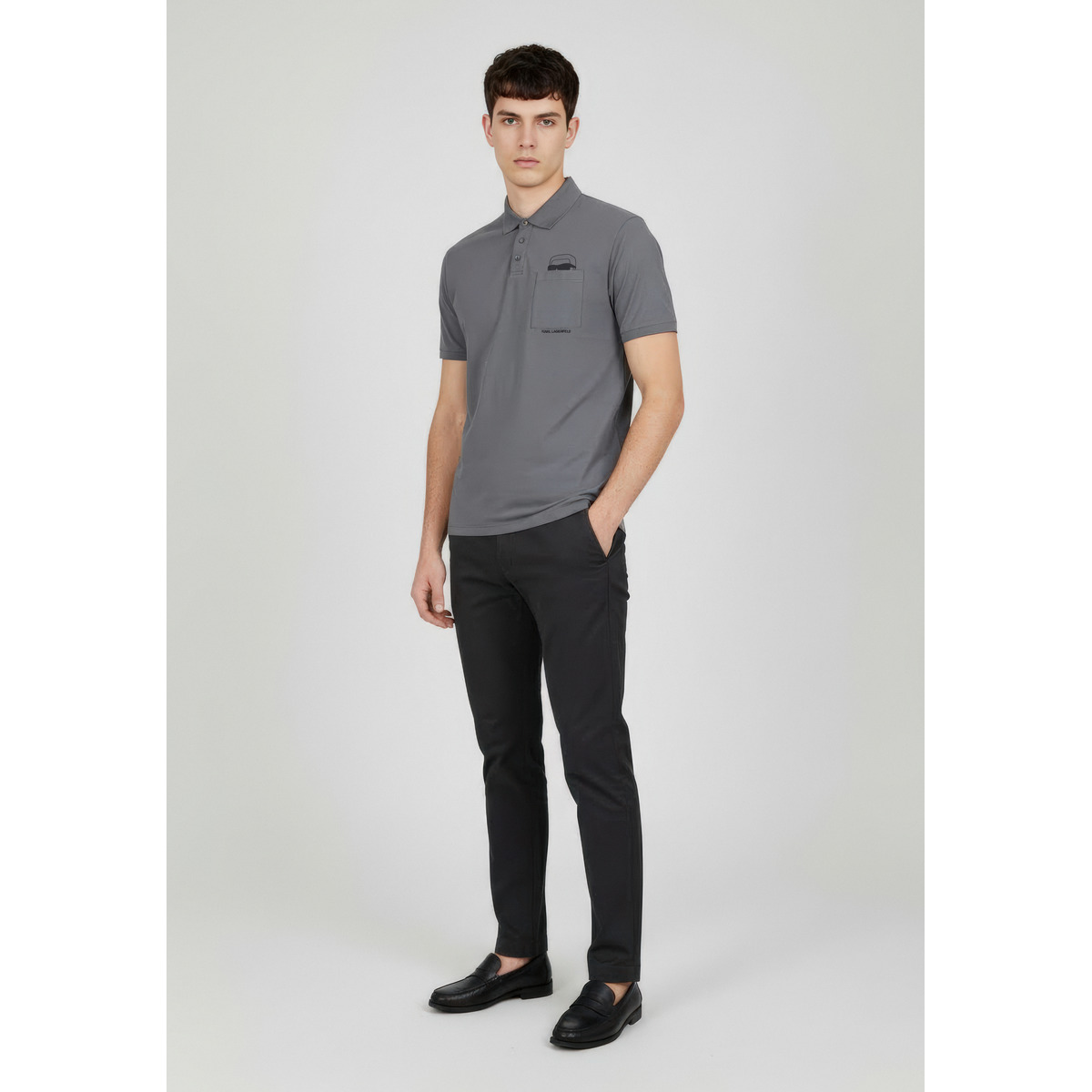 KARL LAGERFELD 745127 Poloshirt dunkelgrau