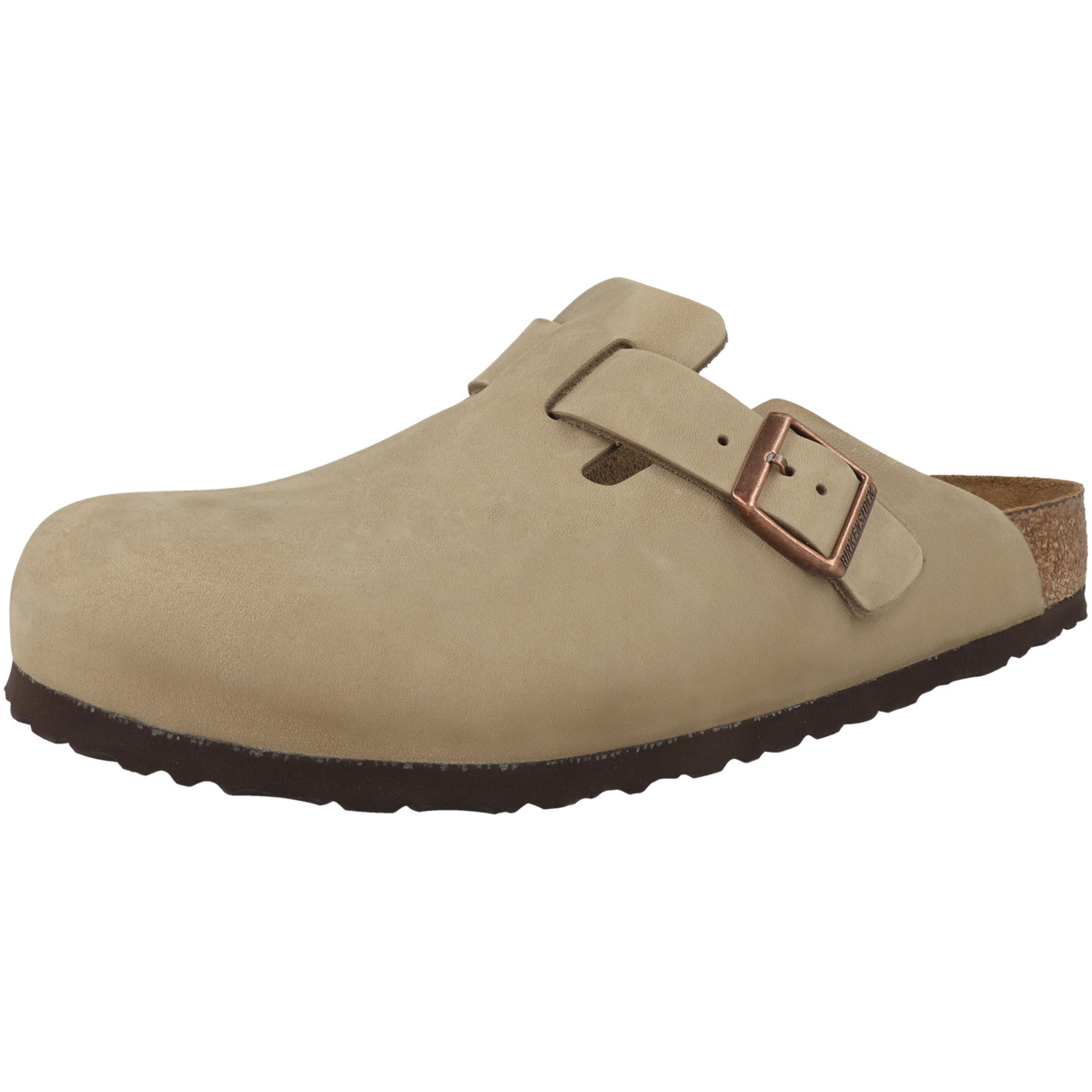 Birkenstock Boston SFB geöltes Naturleder Clogs Weichbettung normal hellbraun