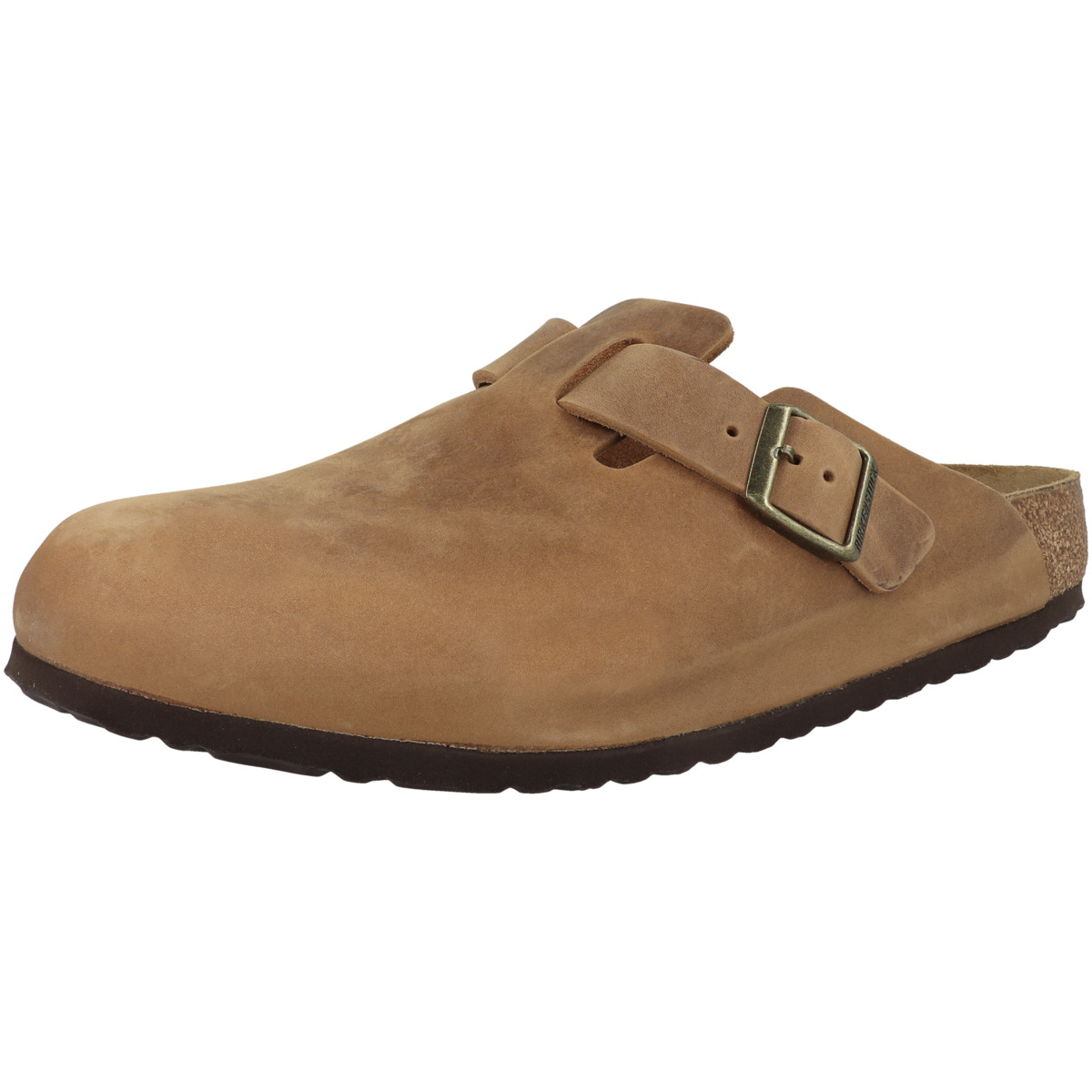 Birkenstock Boston Geöltes Nubukleder Clogs normal hellbraun