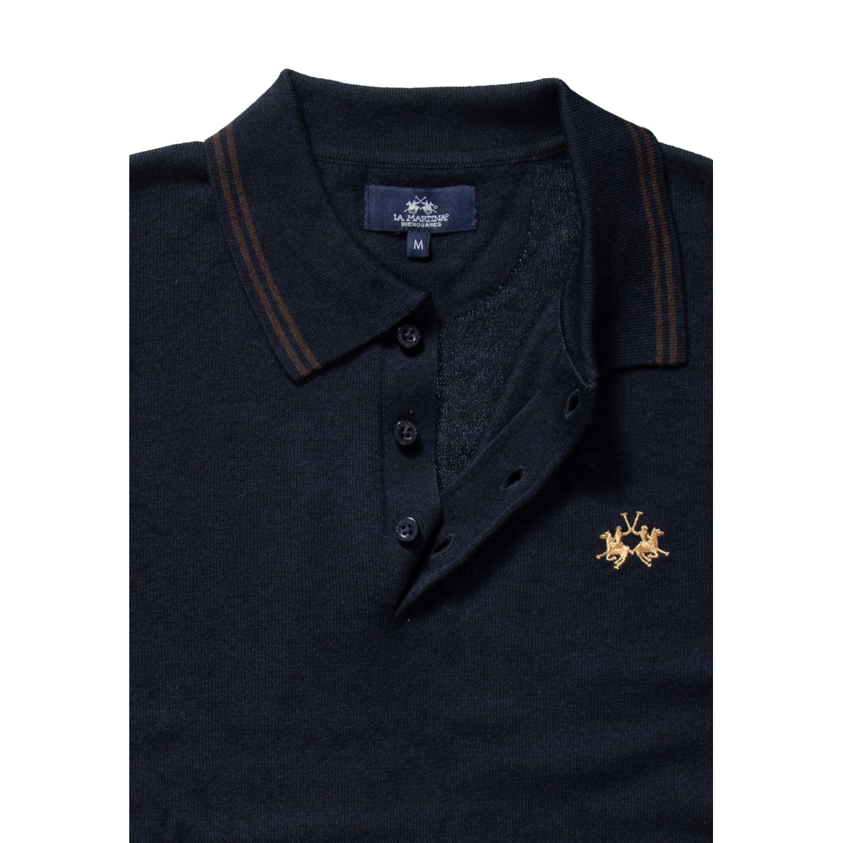 La Martina MBS306 Pullover dunkelblau