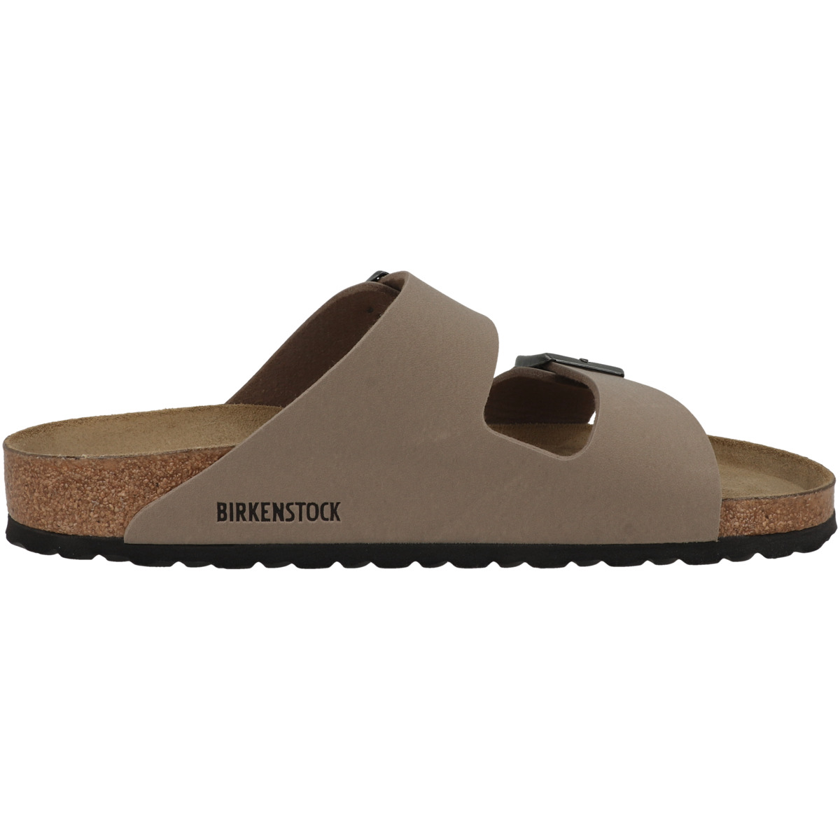 Birkenstock Arizona Birko-Flor Nubuk Sandale normal grau