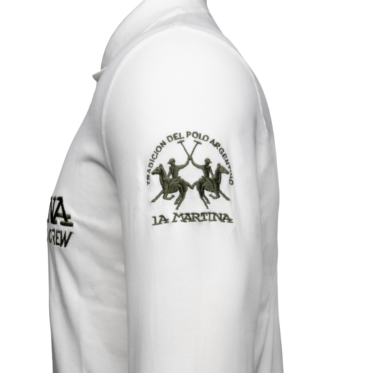 La Martina XMP306 Poloshirt LS weiss