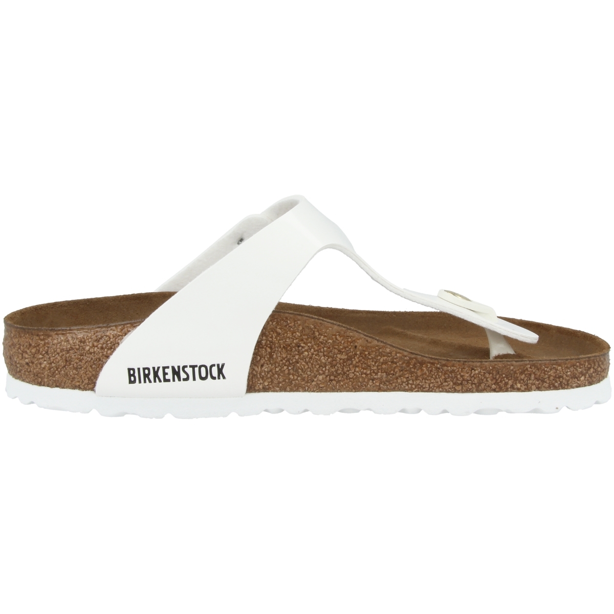 Birkenstock Gizeh Birko-Flor Lack Zehensandale normal weiss Birkenstock Gizeh Birko-Flor Lack Zehensandale normal weiss