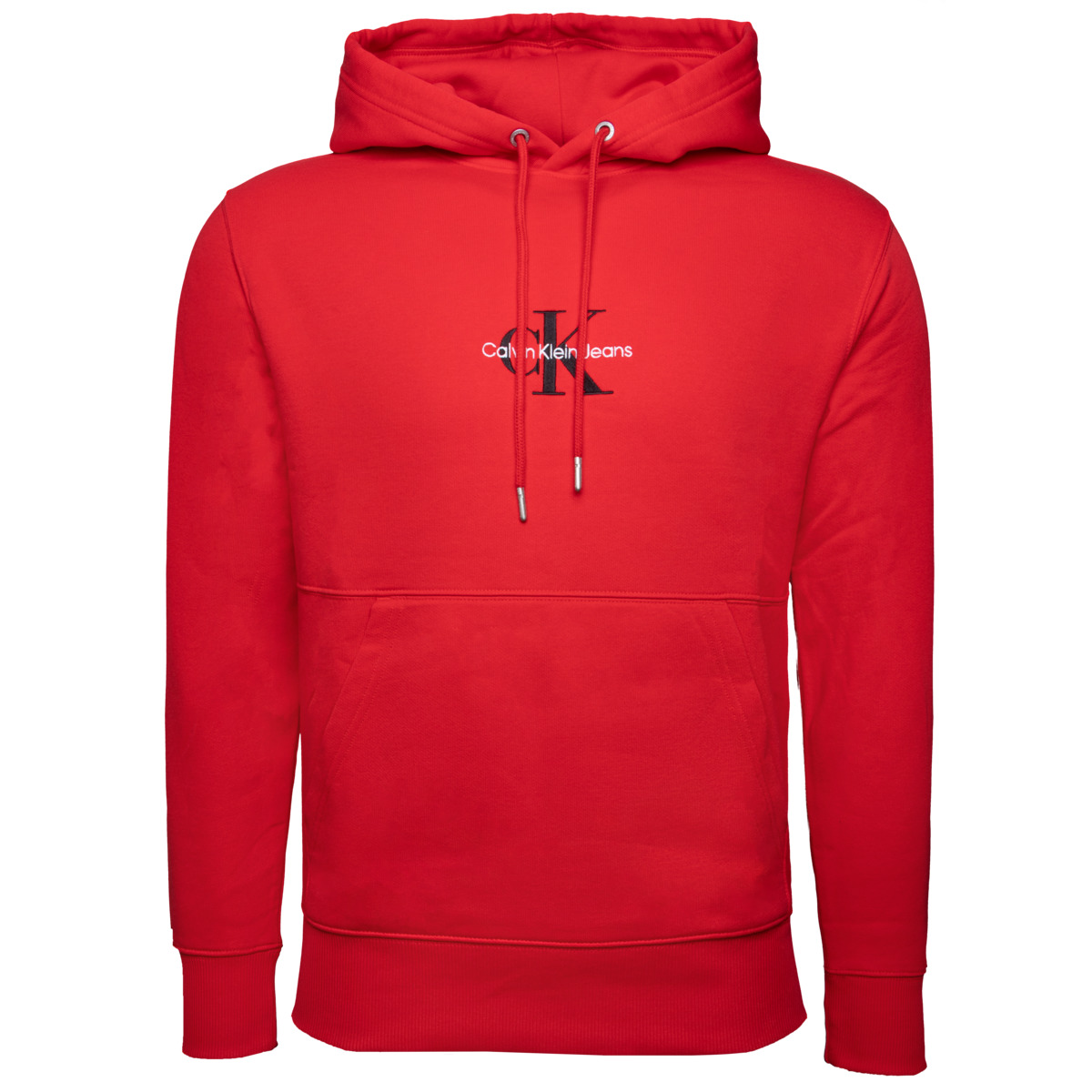 Calvin Klein Jeans Monologo Hoodie Kapuzenpullover rot