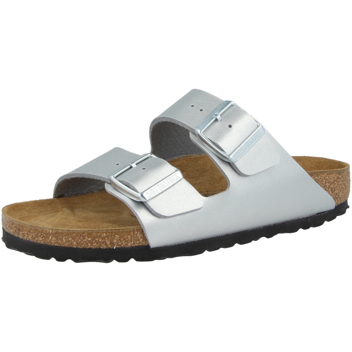 Birkenstock Arizona Birko-Flor Sandale normal silber Birkenstock Arizona Birko-Flor Sandale normal silber