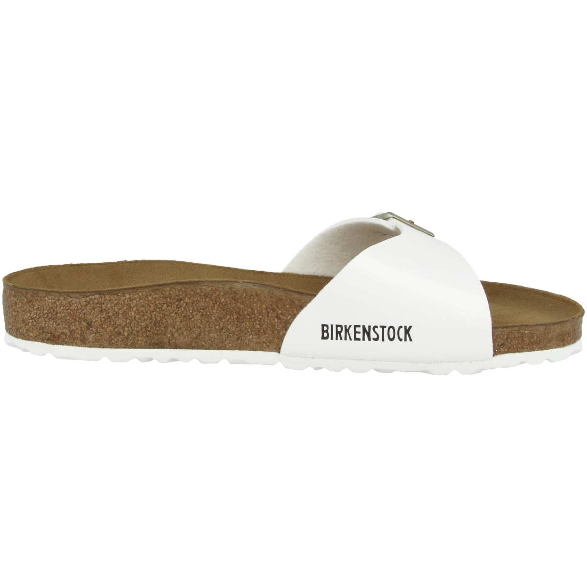 Birkenstock Madrid Birko-Flor Lack Sandale normal weiss Birkenstock Madrid Birko-Flor Lack Sandale normal weiss