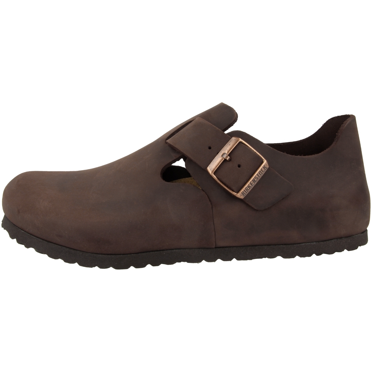 Birkenstock London geöltes Nubukleder Halbschuhe normal braun