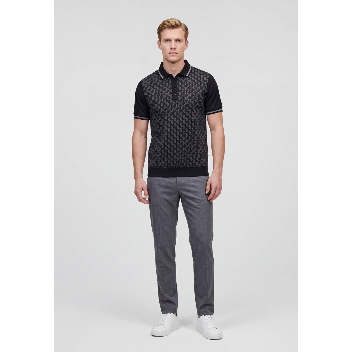 KARL LAGERFELD 745007 Poloshirt schwarz