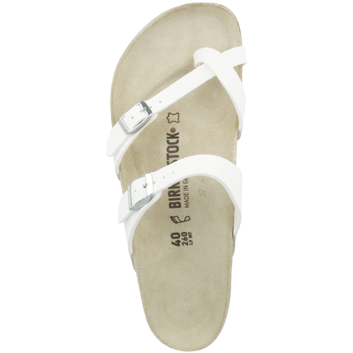 Birkenstock Mayari Birko-Flor Sandale normal weiss Birkenstock Mayari Birko-Flor Sandale normal weiss