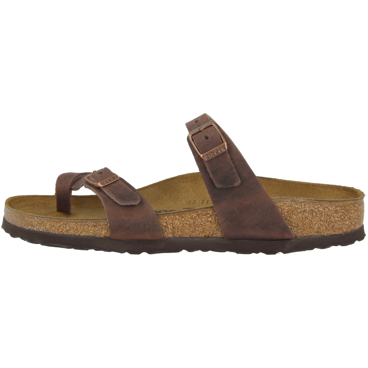 Birkenstock Mayari geöltes Nubukleder Sandale normal braun