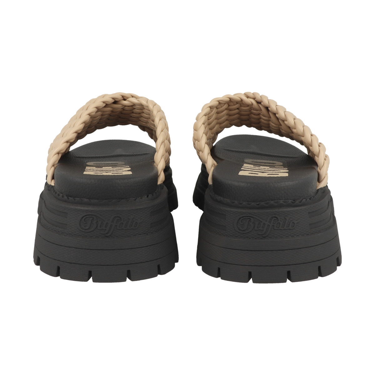 Buffalo Lennox Cross Pantolette creme