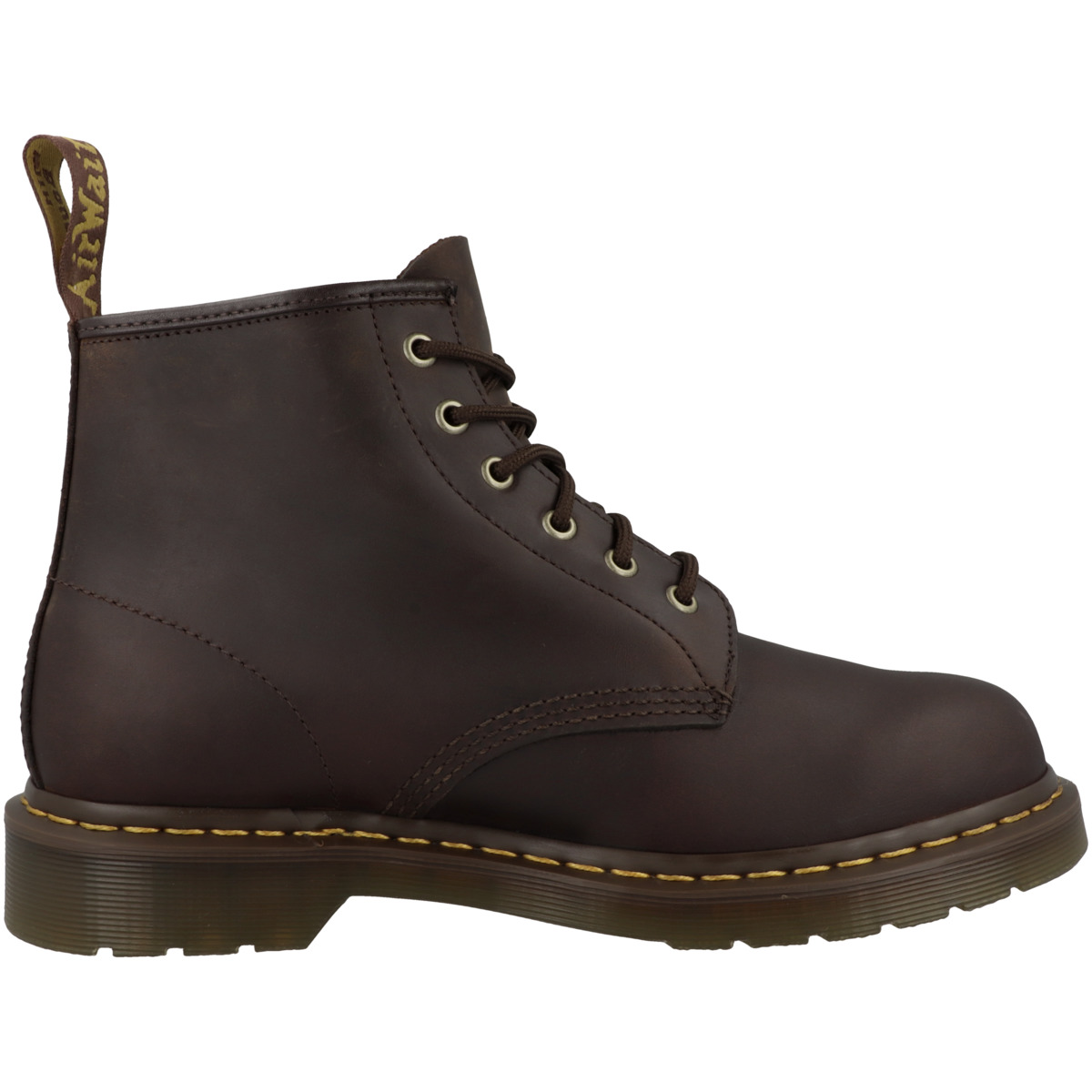 Dr. Martens 101 Yellow Stich Boots dunkelbraun