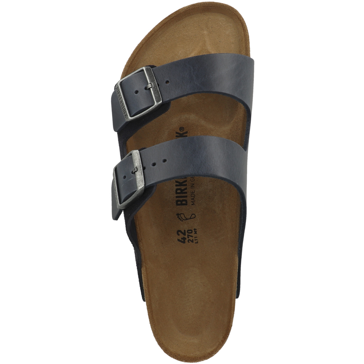 Birkenstock Arizona Leder Mix Sandale normal dunkelblau